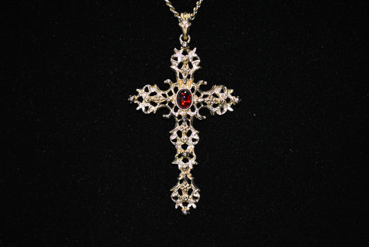 Vintage Avon Filigree Cross Necklace