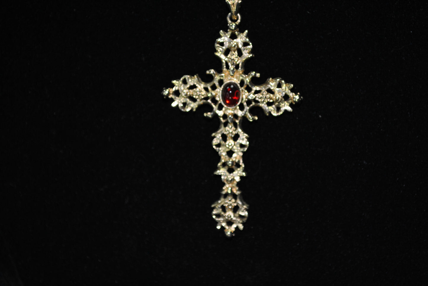 Vintage Avon Filigree Cross Necklace