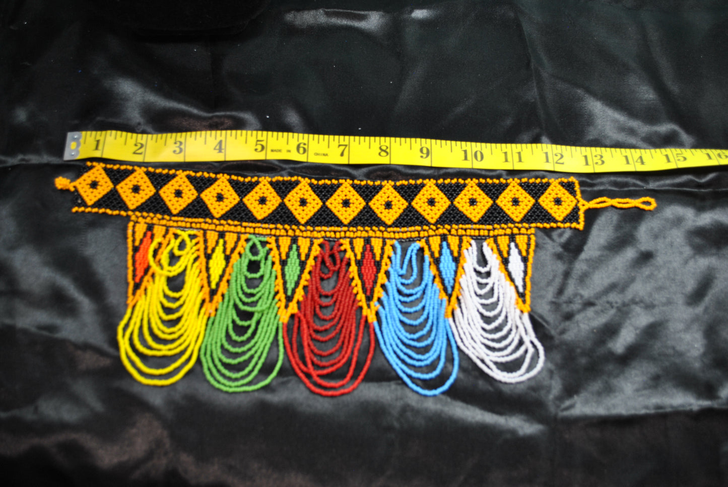 Multi-Color Handmade African Maasai Beaded Choker