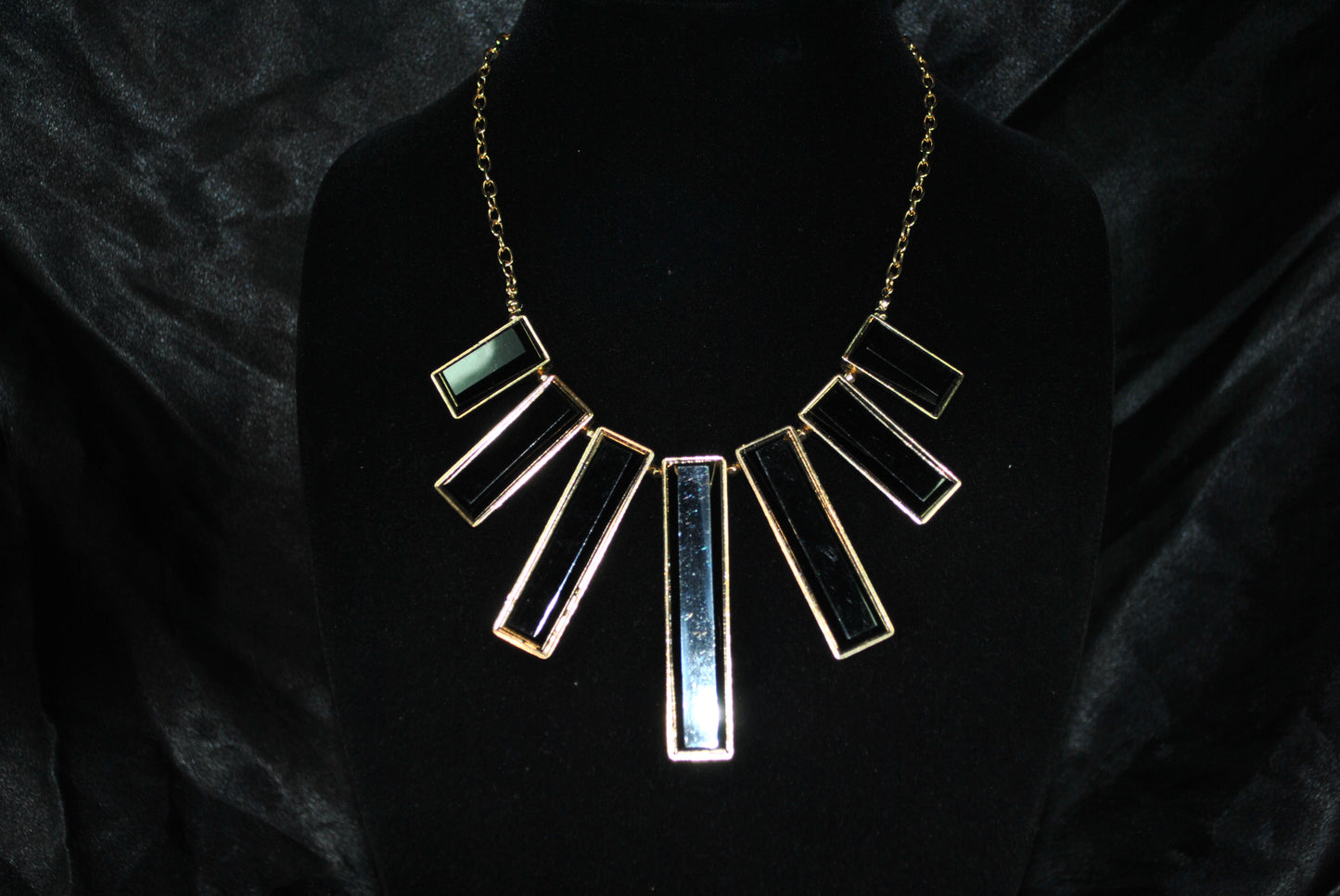 Black Onyx Statement Necklace