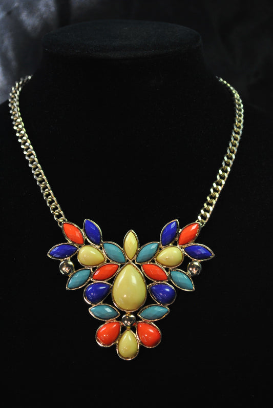 Multi-Color Statement Necklace