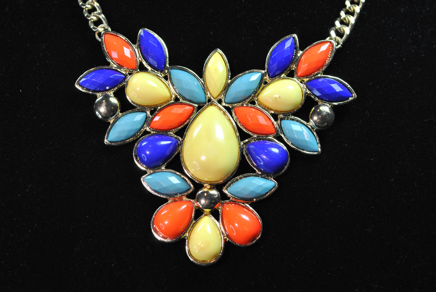 Multi-Color Statement Necklace