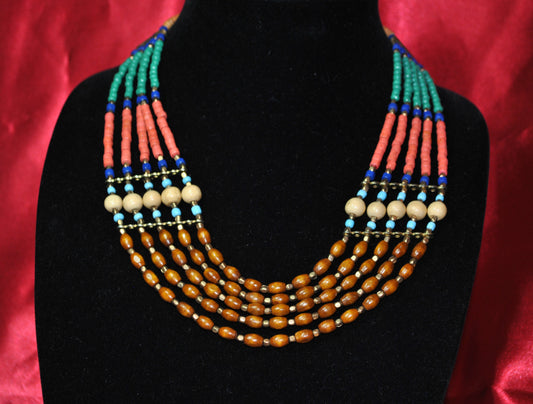 Multicolor Heritage Bead Necklace